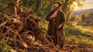 יהודי עני מוצא אוצר מתחת לעץ שנעקר – סיפור הבעל שם טוב